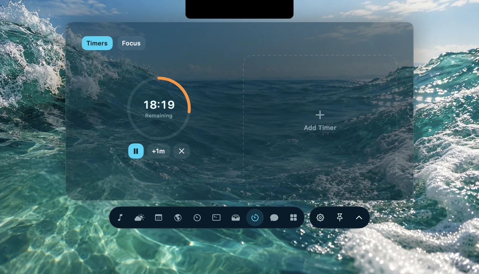 Three colour-coded timer cards in the current Nook